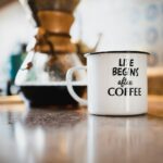 Morning coffee on a kitchen counter